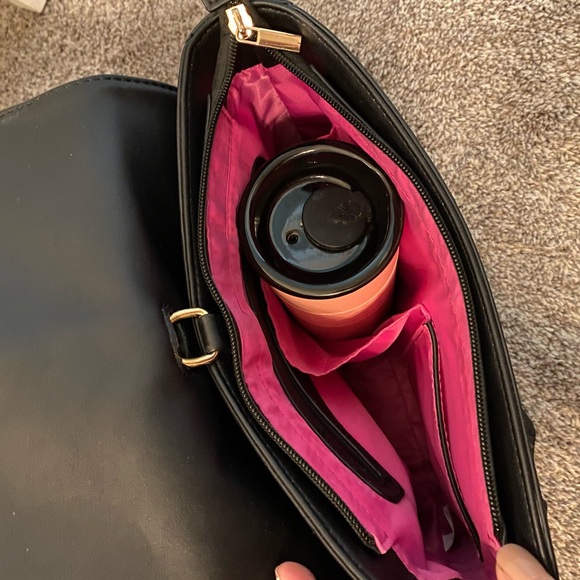 Black convertible display backpack crossbody - Picture 2 of 8